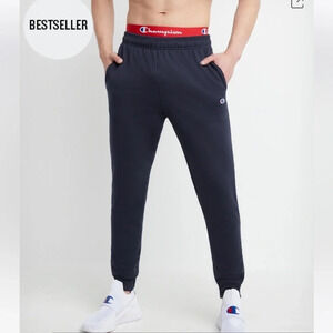 CHAMPION Mens Fleece Sweatpants Powerblend Sweatpants, Navy, XL, NWT